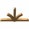 Ekena Millwork Redmond Rough Sawn Timber Gable Bracket, Western Red Cedar, 84"W x 49"H x 6"D x 6"F, 14/12 Pitch GBW084X49X0606RED00RWR - alternate 4